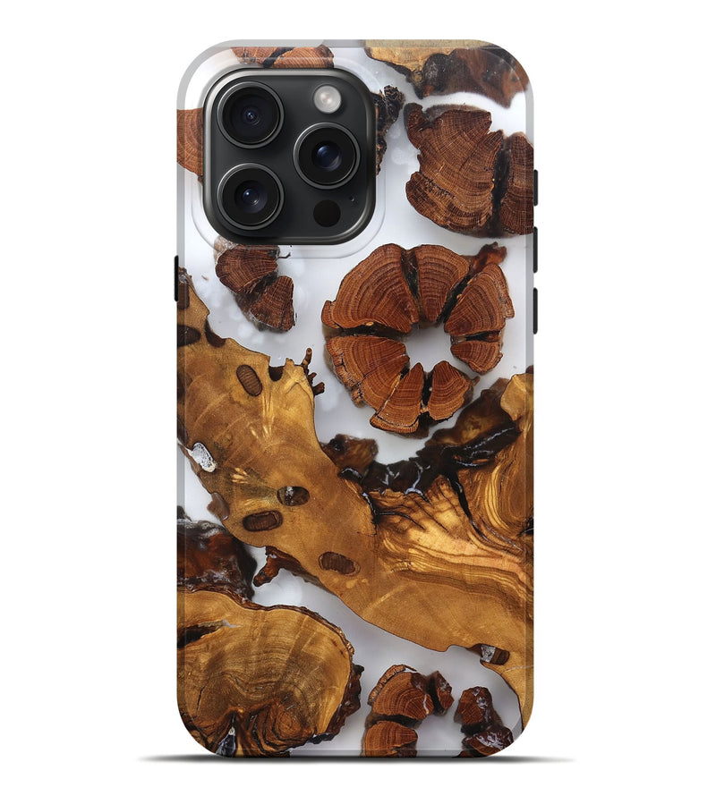 iPhone 16 Pro Max Wood Live Edge Phone Case - Cillian (Clear, 823323)