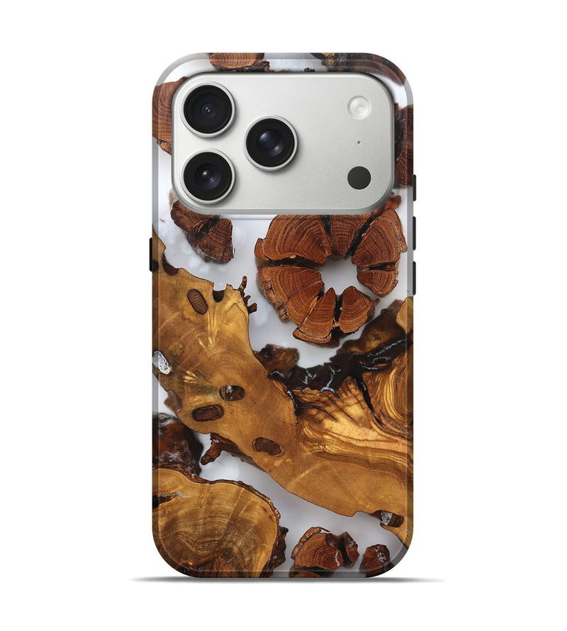 iPhone 17 Pro Wood Live Edge Phone Case - Cillian (Clear, 823323)