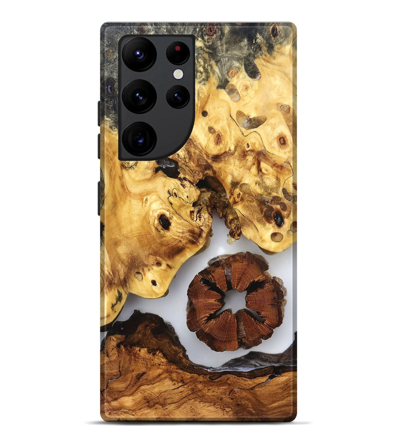 Galaxy S22 Ultra Wood Live Edge Phone Case - Harlee (Clear, 823326)