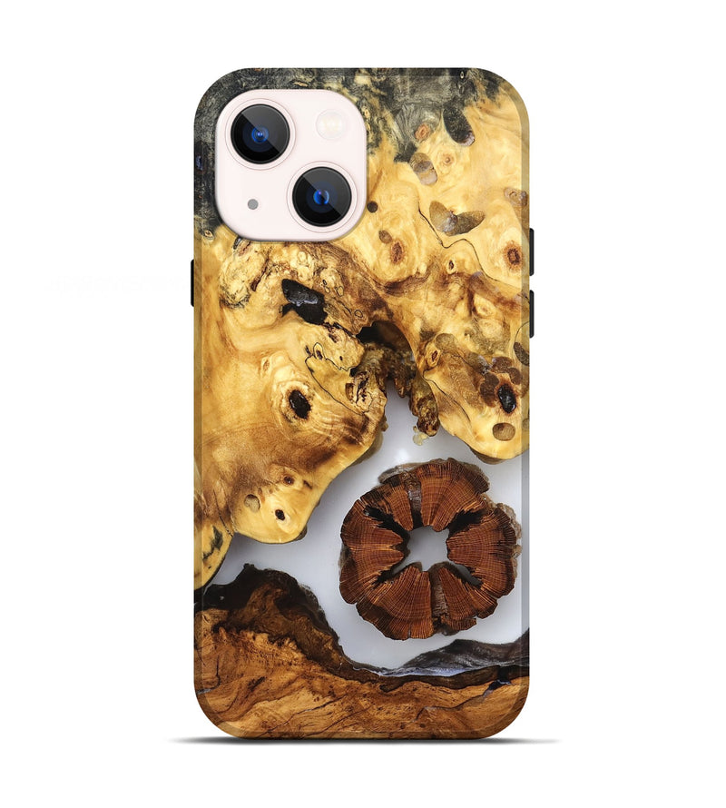 iPhone 13 Wood Live Edge Phone Case - Harlee (Clear, 823326)