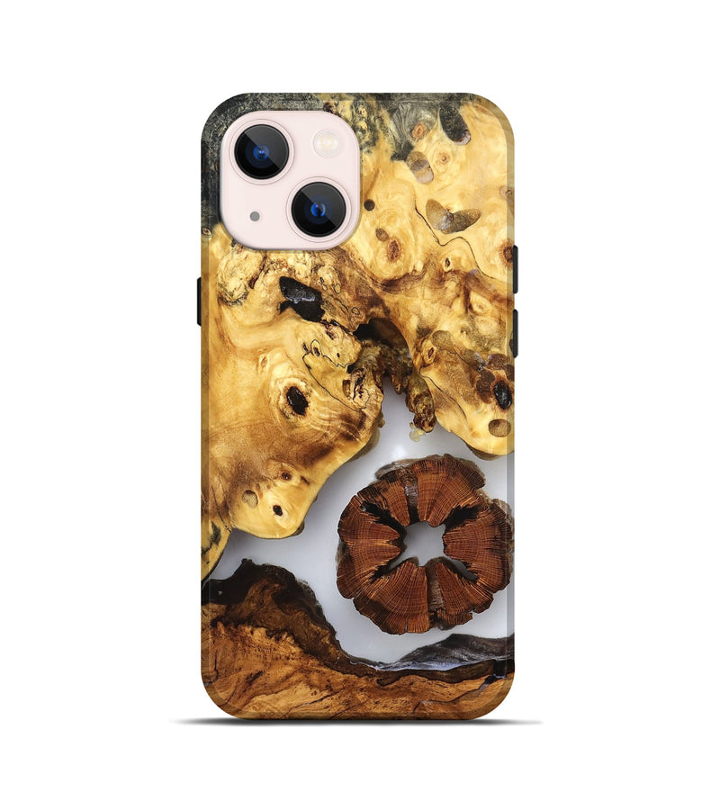 iPhone 13 mini Wood Live Edge Phone Case - Harlee (Clear, 823326)