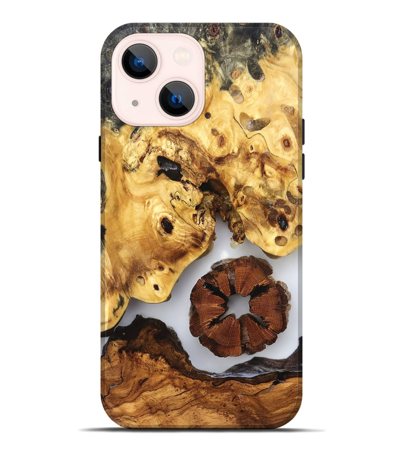 iPhone 14 Plus Wood Live Edge Phone Case - Harlee (Clear, 823326)