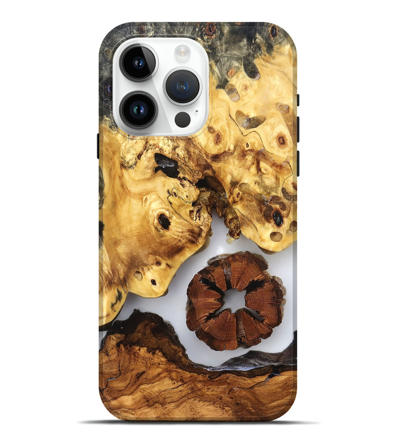 iPhone 15 Pro Max Wood Live Edge Phone Case - Harlee (Clear, 823326)