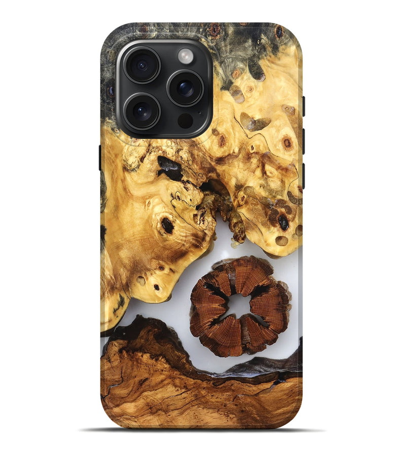 iPhone 16 Pro Max Wood Live Edge Phone Case - Harlee (Clear, 823326)