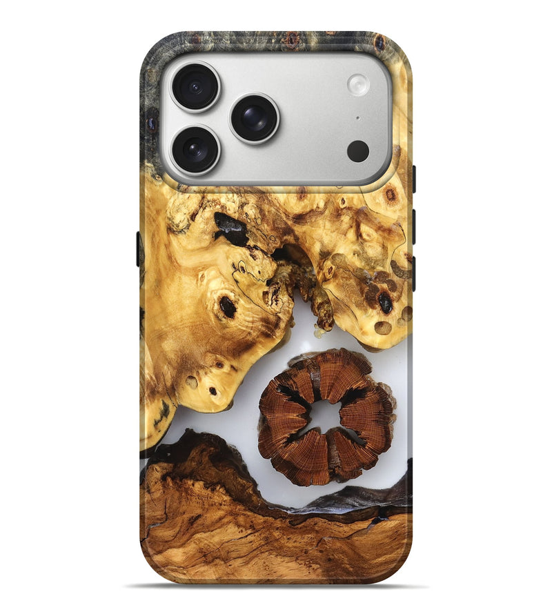 iPhone 17 Pro Max Wood Live Edge Phone Case - Harlee (Clear, 823326)