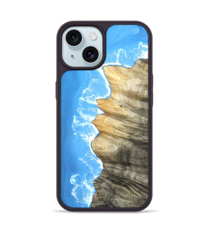 iPhone 15 Wood Phone Case - Kadence (Coastal, 823329)