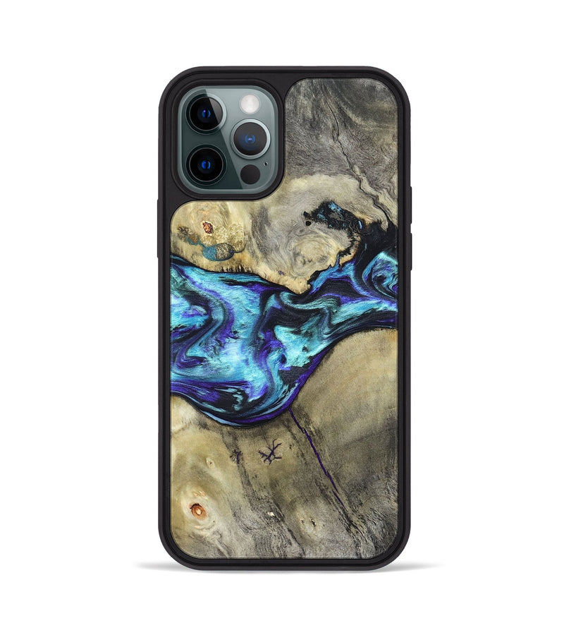 iPhone 12 Pro Wood Phone Case - Laylani (Purple, 823336)