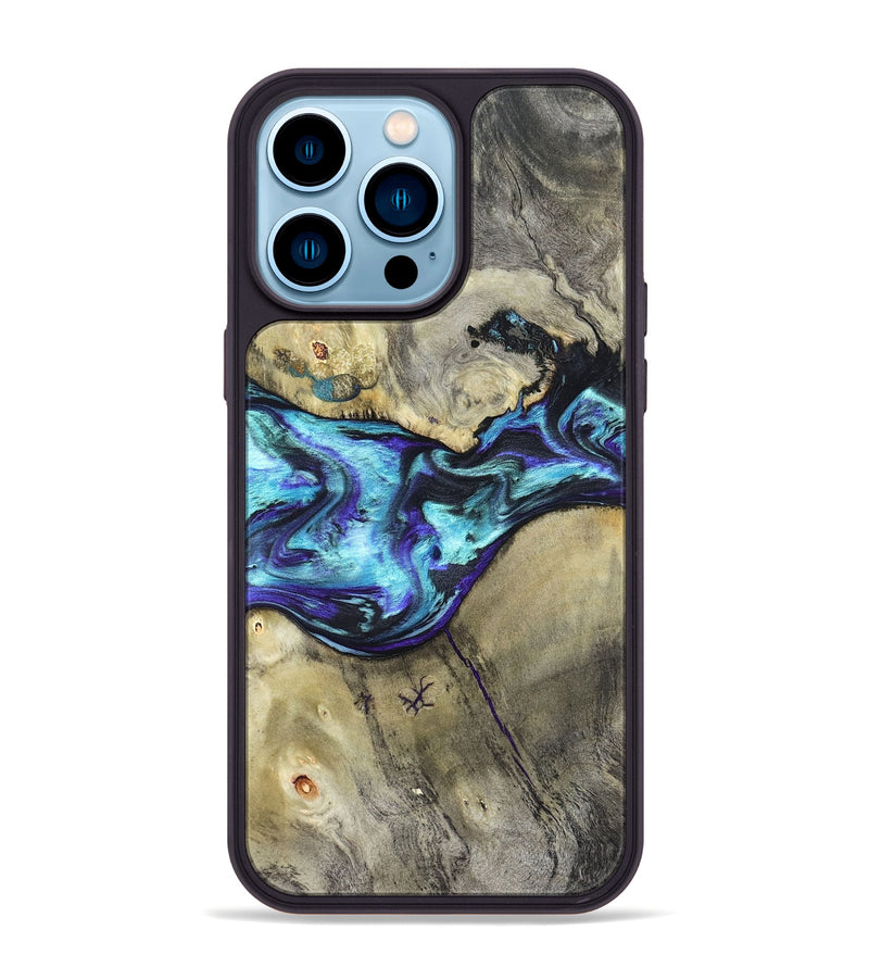 iPhone 14 Pro Max Wood Phone Case - Laylani (Purple, 823336)