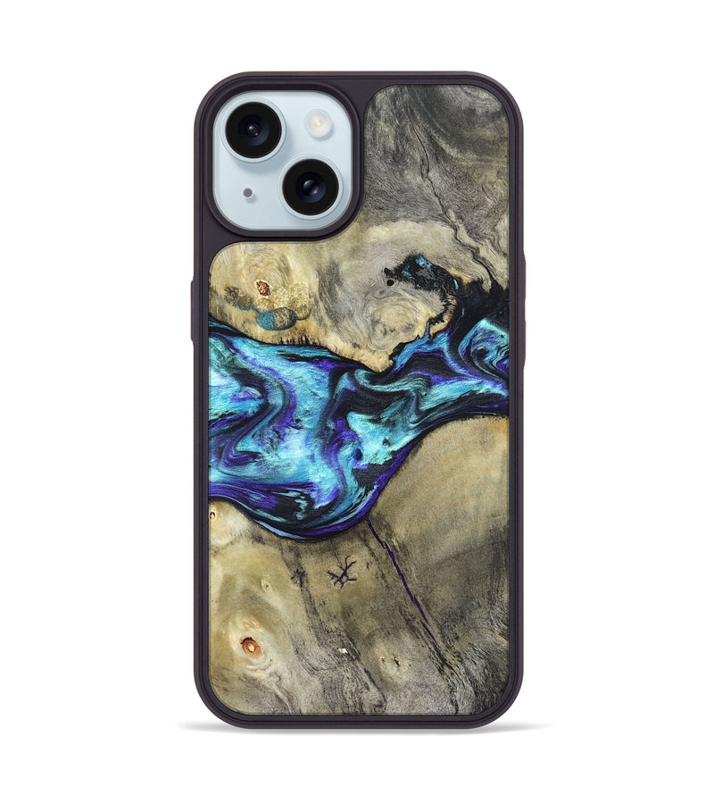 iPhone 15 Wood Phone Case - Laylani (Purple, 823336)