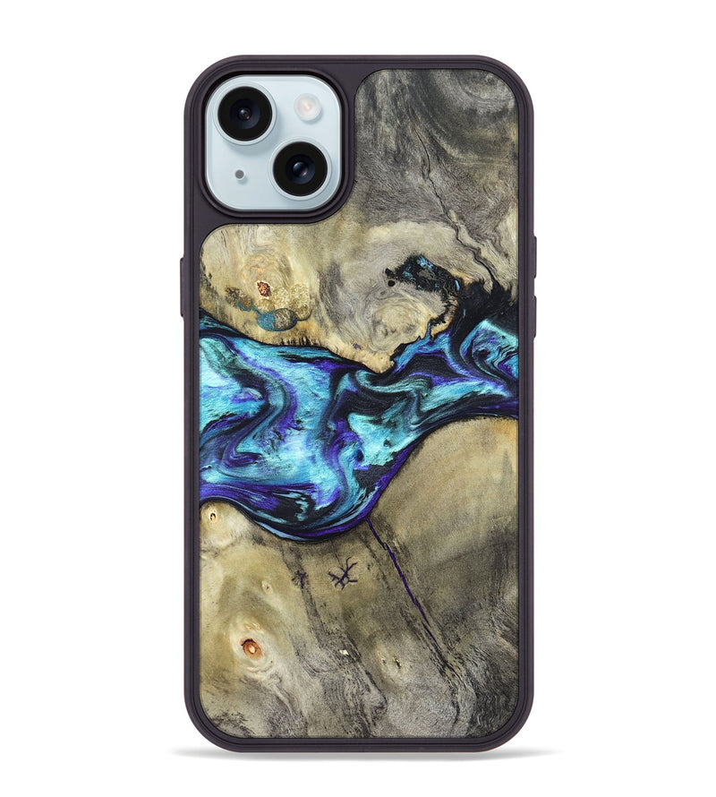 iPhone 15 Plus Wood Phone Case - Laylani (Purple, 823336)