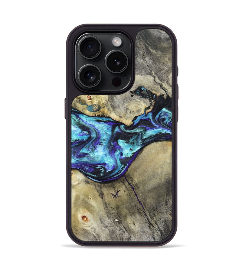iPhone 15 Pro Wood Phone Case - Laylani (Purple, 823336)