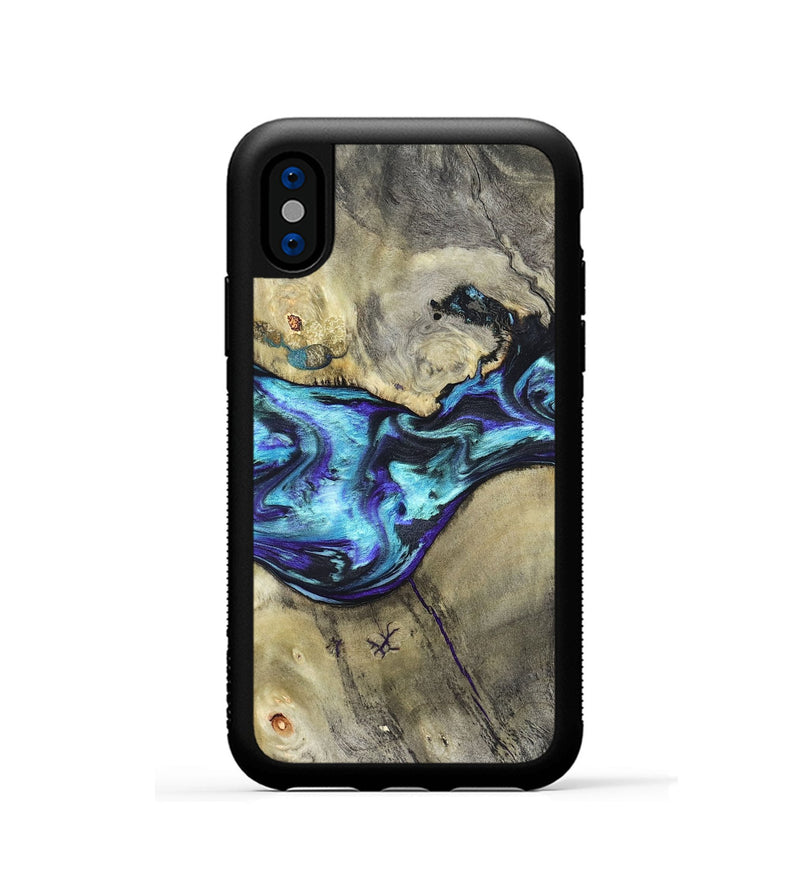 iPhone Xs Wood Phone Case - Laylani (Purple, 823336)