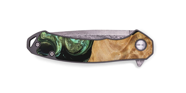 EDC Wood Pocket Knife - Cathy (Green, 823341)