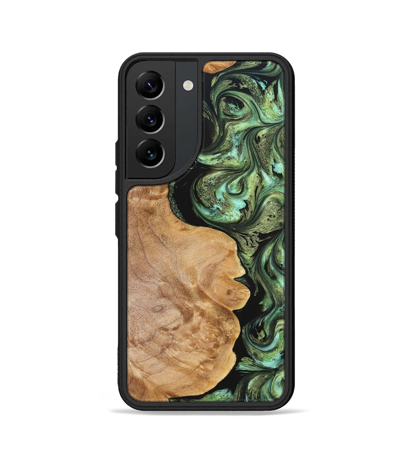 Galaxy S22 Wood Phone Case - Cathy (Green, 823341)