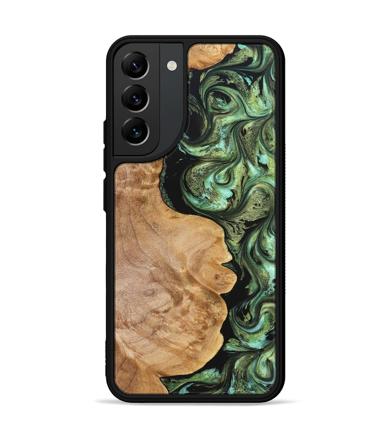 Galaxy S22 Plus Wood Phone Case - Cathy (Green, 823341)