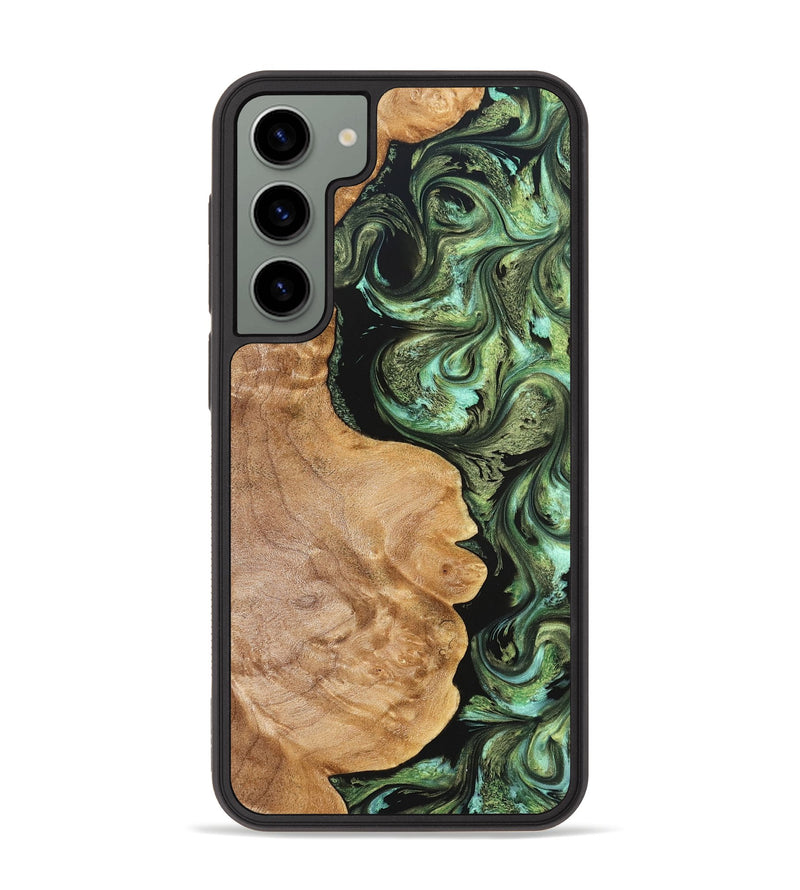 Galaxy S23 Plus Wood Phone Case - Cathy (Green, 823341)