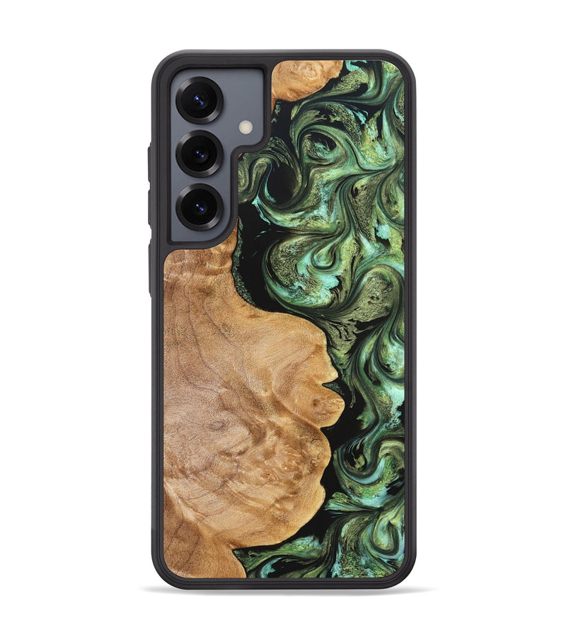 Galaxy S25 Plus Wood Phone Case - Cathy (Green, 823341)
