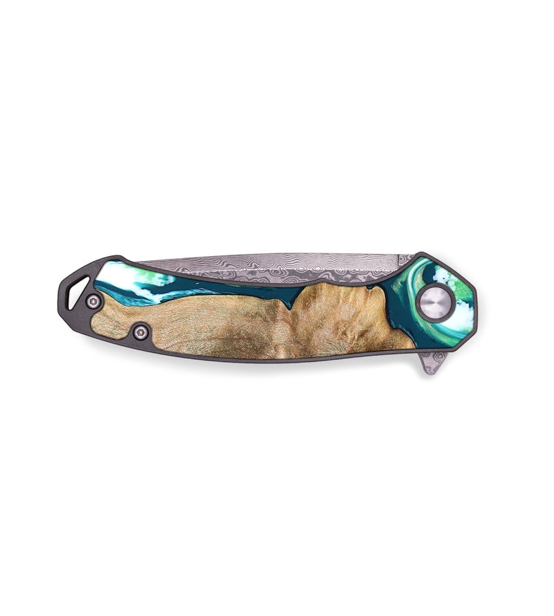 EDC Wood Pocket Knife - Avayah (Green, 823345)