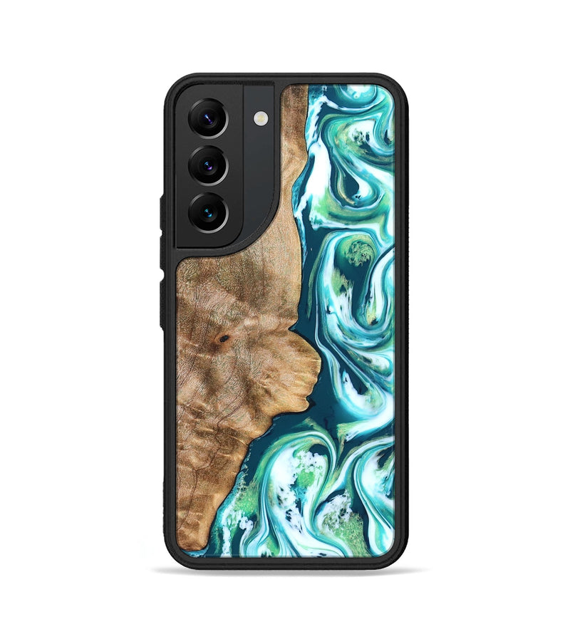 Galaxy S22 Wood Phone Case - Avayah (Green, 823345)