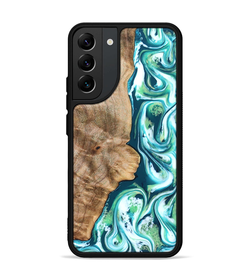 Galaxy S22 Plus Wood Phone Case - Avayah (Green, 823345)
