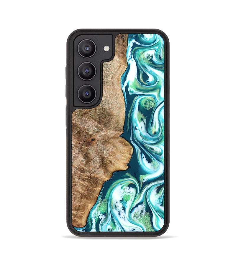 Galaxy S23 Wood Phone Case - Avayah (Green, 823345)