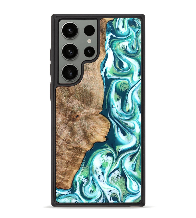 Galaxy S23 Ultra Wood Phone Case - Avayah (Green, 823345)