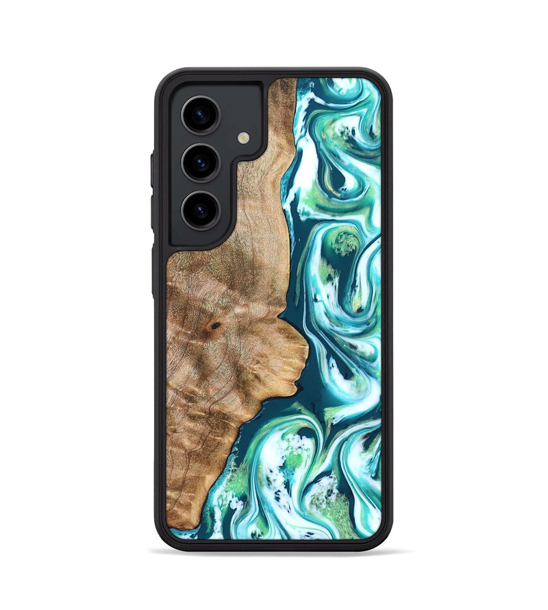 Galaxy S24 Wood Phone Case - Avayah (Green, 823345)
