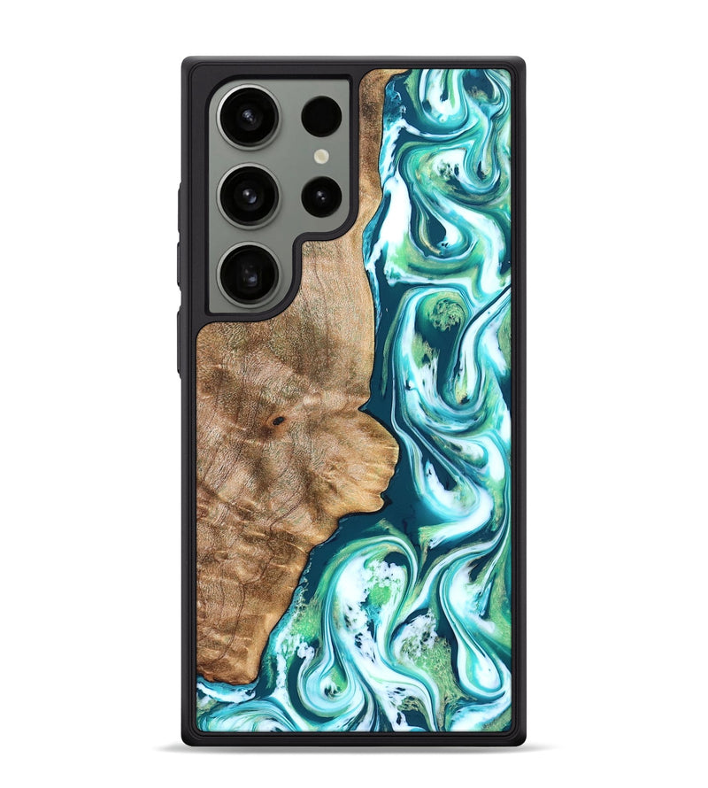 Galaxy S24 Ultra Wood Phone Case - Avayah (Green, 823345)