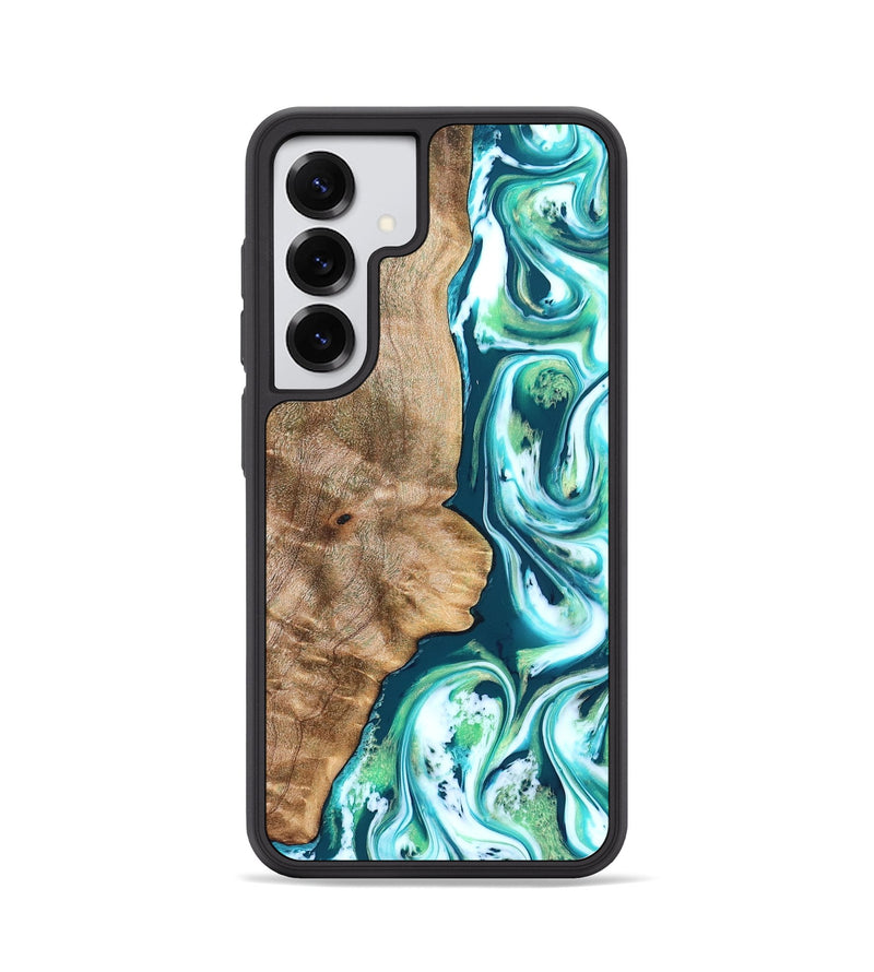 Galaxy S25 Wood Phone Case - Avayah (Green, 823345)