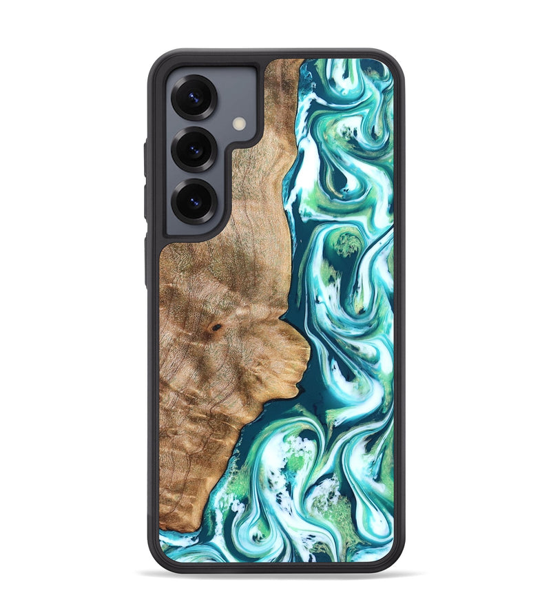 Galaxy S25 Plus Wood Phone Case - Avayah (Green, 823345)