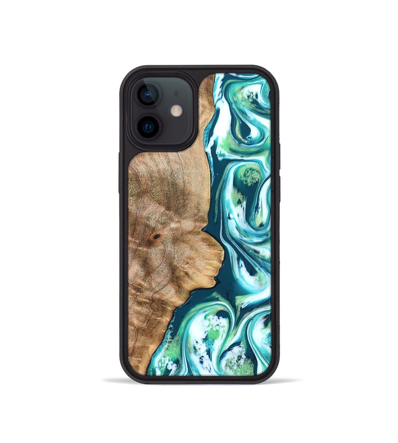 iPhone 12 mini Wood Phone Case - Avayah (Green, 823345)