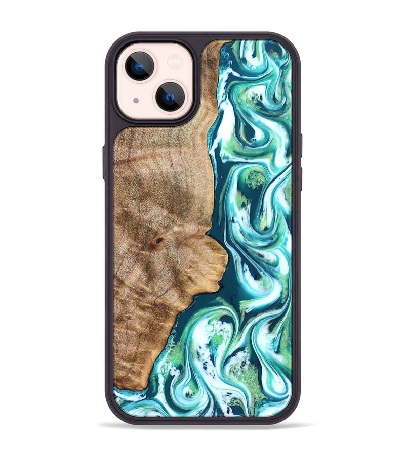 iPhone 14 Plus Wood Phone Case - Avayah (Green, 823345)