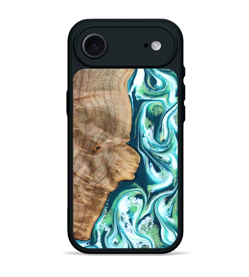 iPhone 17 Air Wood Phone Case - Avayah (Green, 823345)