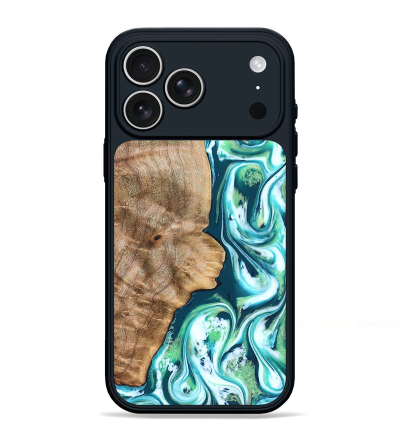 iPhone 17 Pro Max Wood Phone Case - Avayah (Green, 823345)