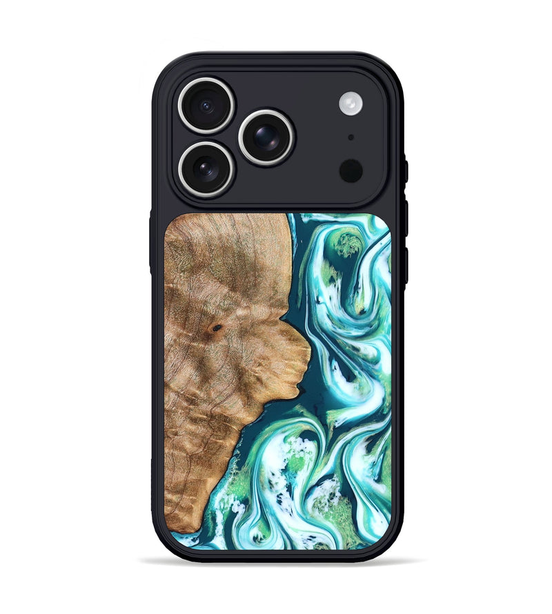 iPhone 17 Pro Wood Phone Case - Avayah (Green, 823345)
