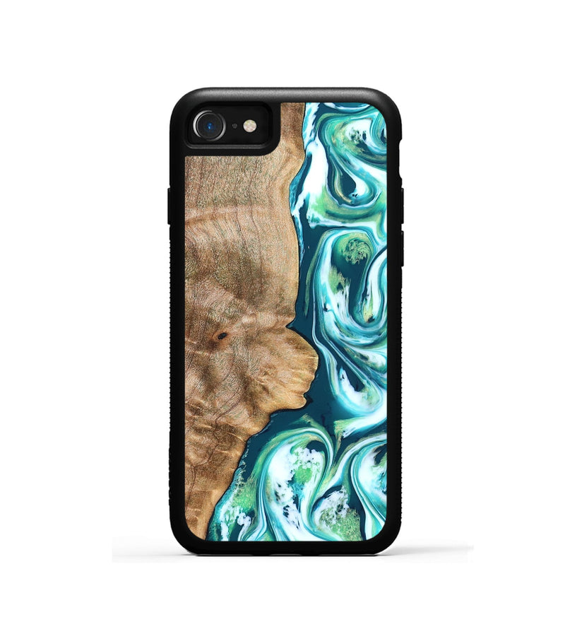iPhone SE Wood Phone Case - Avayah (Green, 823345)
