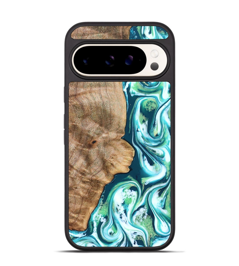 Pixel 9 Pro Wood Phone Case - Avayah (Green, 823345)