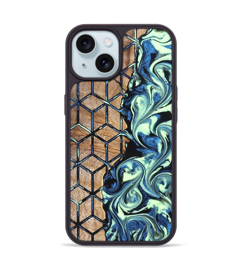 iPhone 15 Wood Phone Case - Lacie (Pattern, 823347)