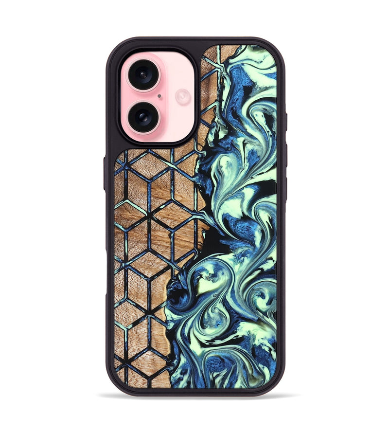 iPhone 16 Wood Phone Case - Lacie (Pattern, 823347)