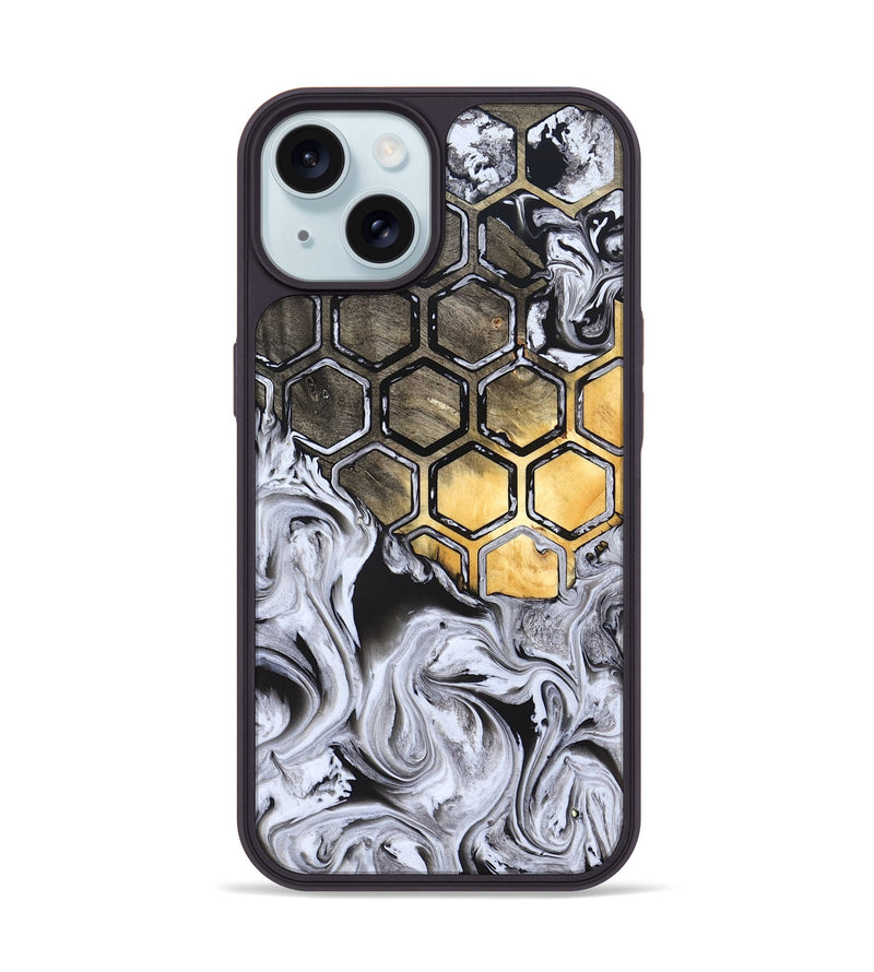 iPhone 15 Wood Phone Case - Kallie (Pattern, 823350)