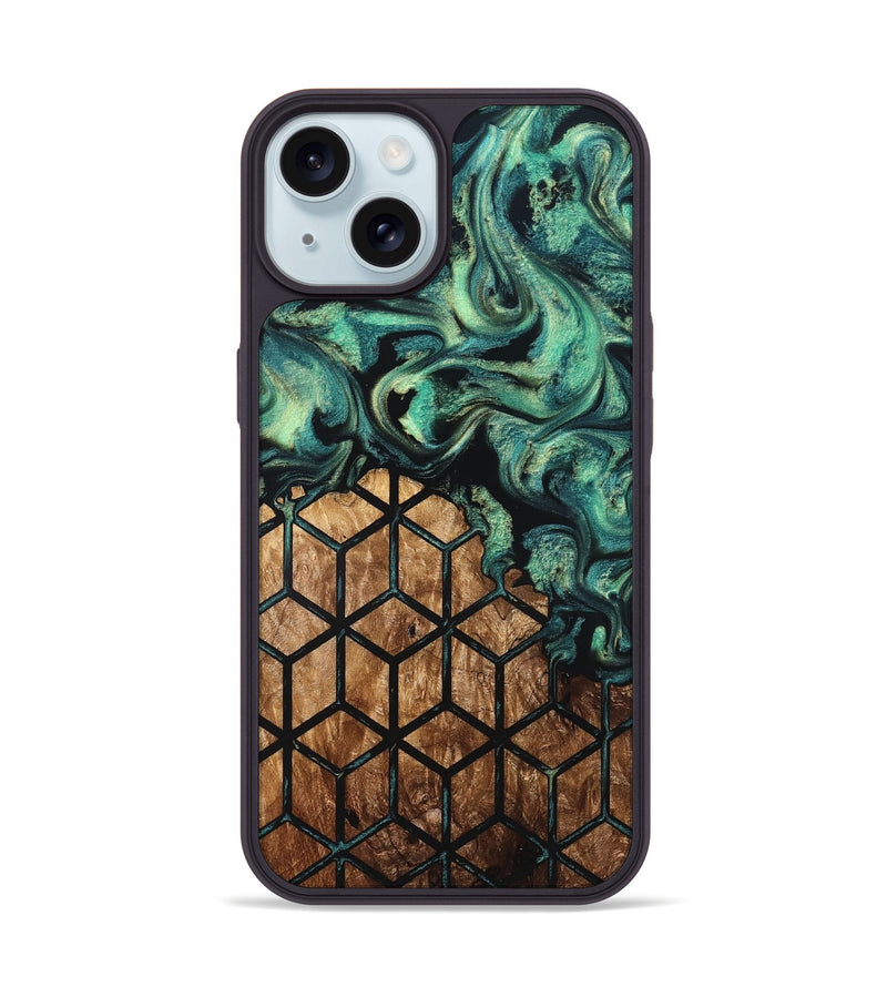 iPhone 15 Wood Phone Case - Brenda (Pattern, 823352)