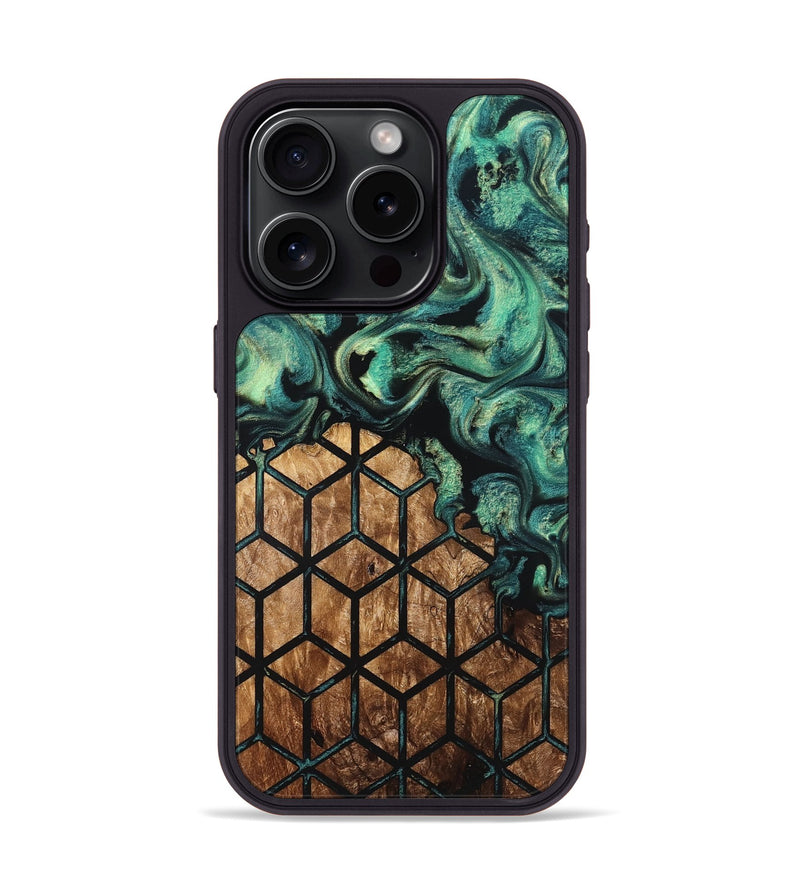 iPhone 15 Pro Wood Phone Case - Brenda (Pattern, 823352)