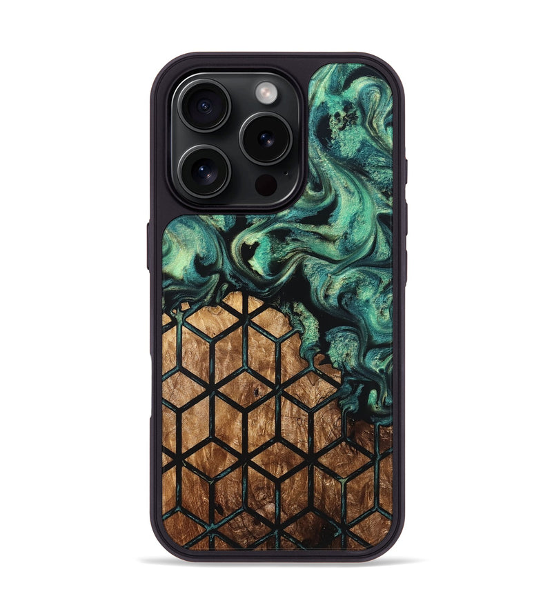 iPhone 16 Pro Wood Phone Case - Brenda (Pattern, 823352)