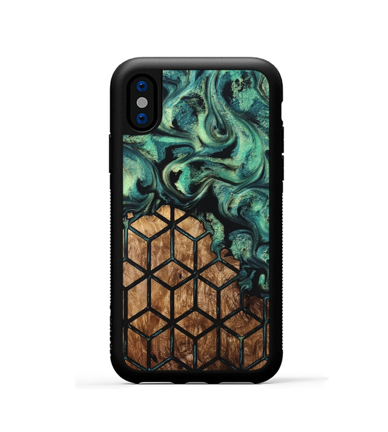 iPhone Xs Wood Phone Case - Brenda (Pattern, 823352)