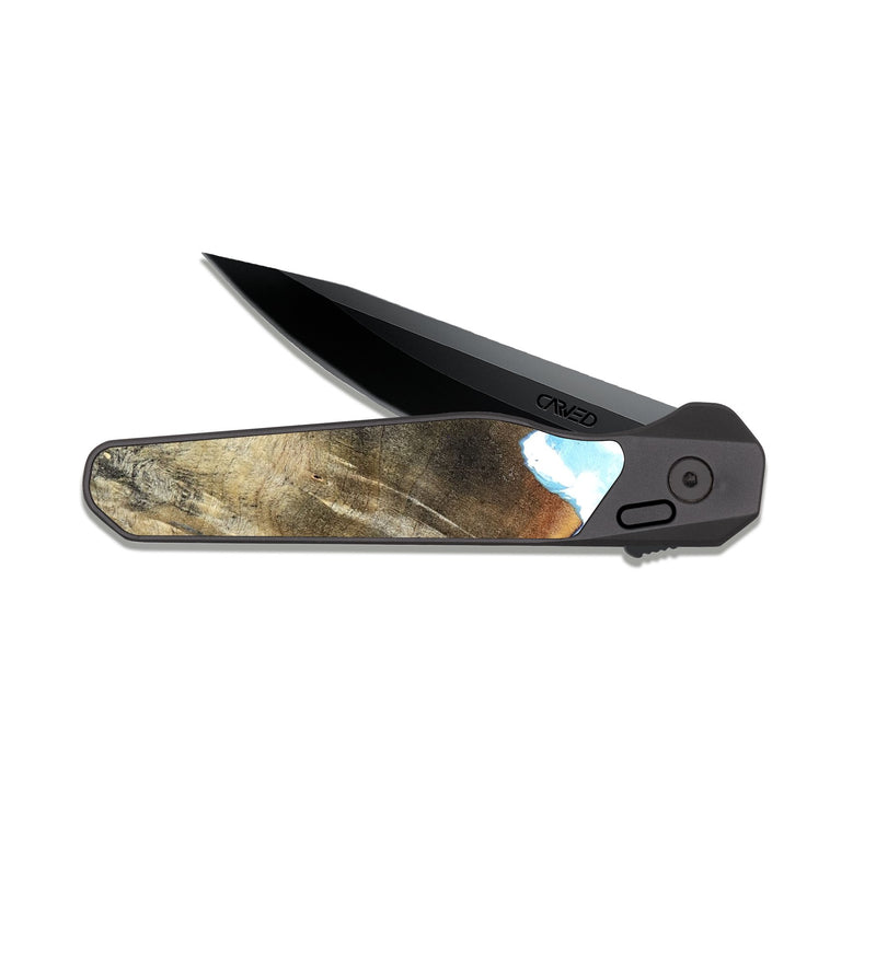 EDC Dark Slate Wood Pocket Knife - Duke (Coastal, 823356)
