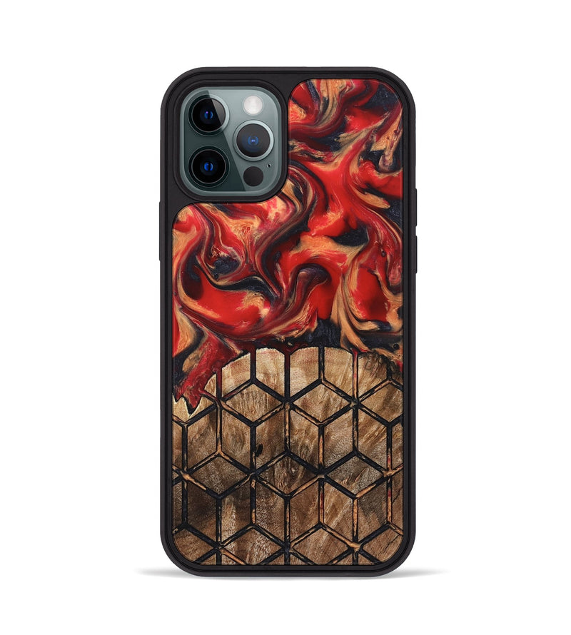 iPhone 12 Pro Wood Phone Case - Elvira (Pattern, 823367)