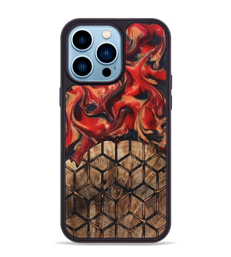 iPhone 14 Pro Max Wood Phone Case - Elvira (Pattern, 823367)