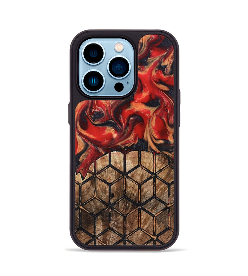 iPhone 14 Pro Wood Phone Case - Elvira (Pattern, 823367)