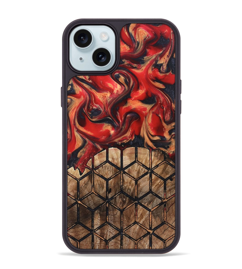 iPhone 15 Plus Wood Phone Case - Elvira (Pattern, 823367)