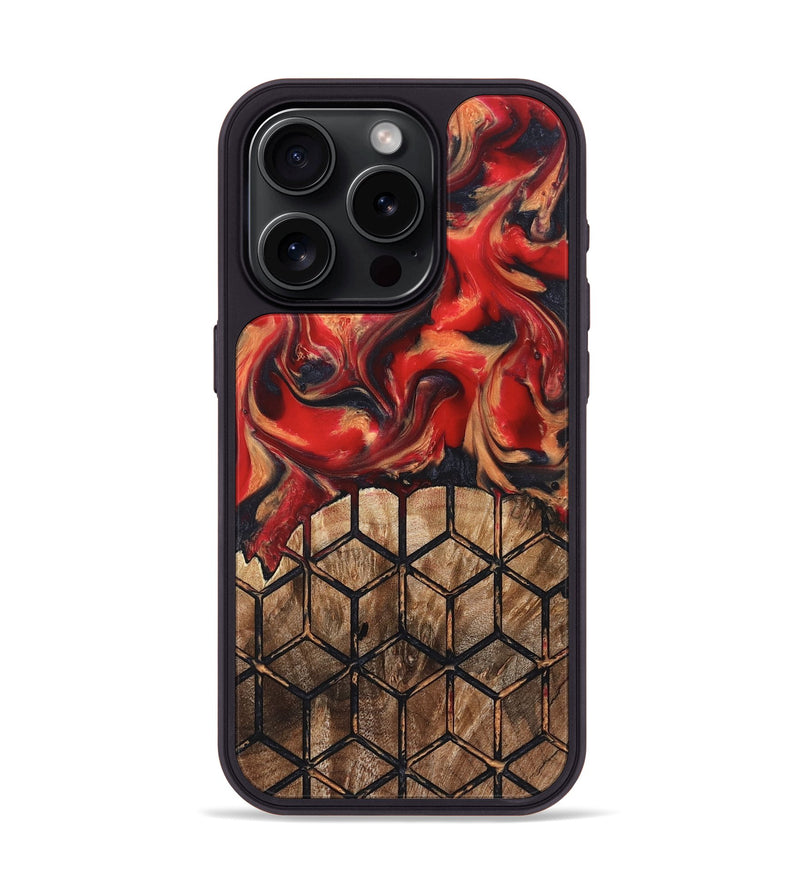 iPhone 15 Pro Wood Phone Case - Elvira (Pattern, 823367)